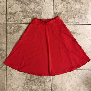 Cynthia Rowley Red Circle Skirt